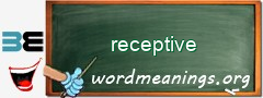 WordMeaning blackboard for receptive